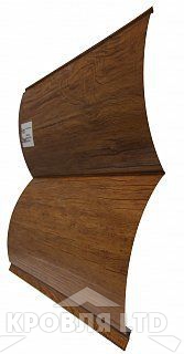 Сайдинг металлический "Венец" под дерево ПИХТА 3D 0,45