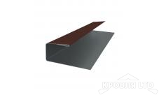 J-Профиль, Полиэстер RAL 8017 шоколад, толщина 0,45