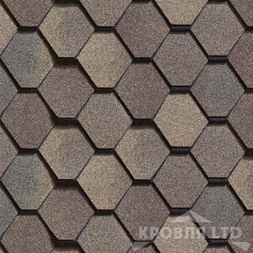 Гибкая черепица Шинглас коллекция Вестерн цвет  Прерия