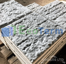 Фасадные термопанели из фибробетона 500х500 с утеплителем 50 EcoTerm Канадская кладка