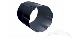 Соединитель трубы Грендлайн 90 мм RAL 7024 мокрый асфальт