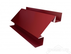 Планка угла внутреннего сложного, Полиэстер RAL 3005 красное вино, толщина 0,45
