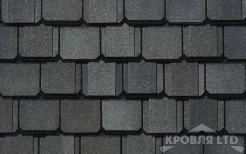 Гибкая черепица Certain Teed коллекция Grand Manor Shangle цвет Stonegate Gray