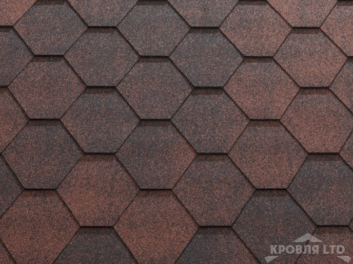 Гибкая черепица Катепал Коллекция Jazzy цвет Красный