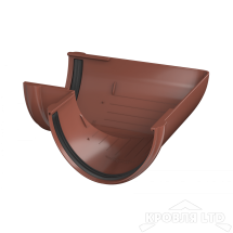 ТН ПВХ D125/82 ММ УГОЛ ЖЕЛОБА 90° КРАСНЫЙ Rall 8004