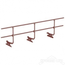 Кровельное ограждение Borge, Полиэстер RAL 8017 коричневый шоколад, 3м