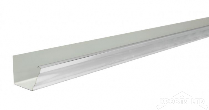 Желоб прямоугольный Vortex 3м 125мм RAL 9003 белый