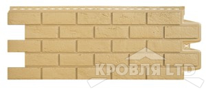 Фасадная панель Grand Line "Состаренный кирпич" Classic Песочный