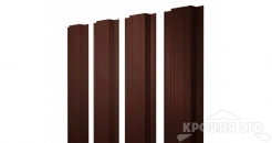 Штакетник Прямоугольный 0,5 Velur20 RR 32 темно-коричневый