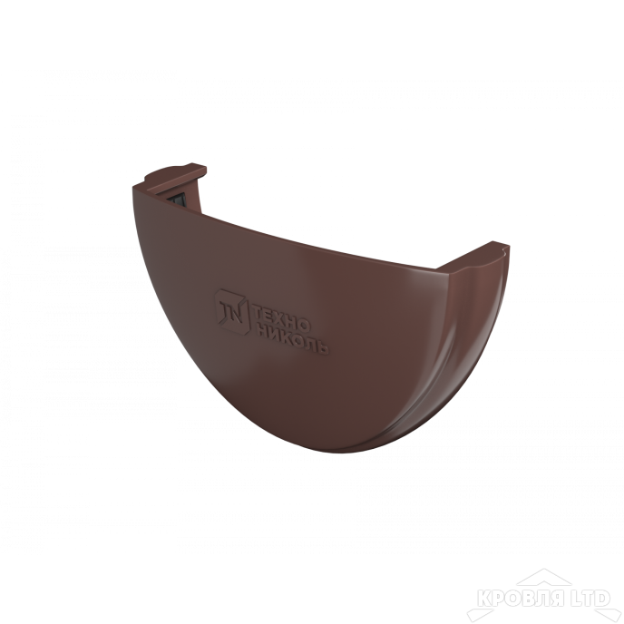 ТН ПВХ D125/82 ММ ЗАГЛУШКА ЖЕЛОБА КОРИЧНЕВЫЙ Rall 8017