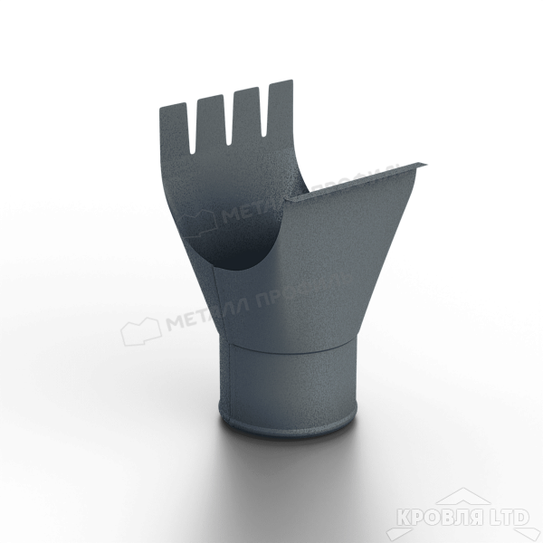 Воронка выпускная МЕТАЛЛ ПРОФИЛЬ Foramina Freeze D125/100 Grey