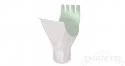 Воронка Oптима 125/90 RAL 9003 белый