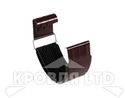 Соединитель желоба для водостока Foramina PUR 150 мм RAL 8017 шоколад