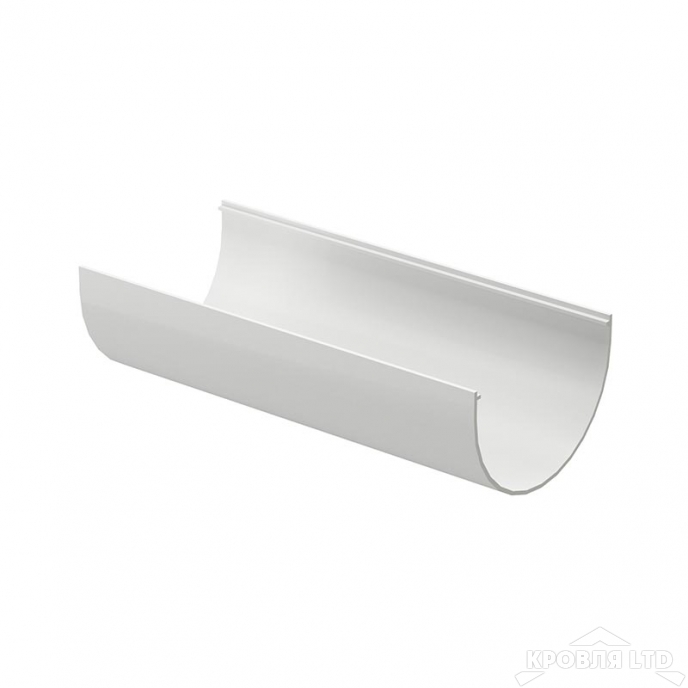 Желоб полукруглый для водостока Деке Премиум 120мм 3м  пломбир