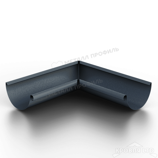 Угол желоба внутренний МЕТАЛЛ ПРОФИЛЬ Foramina Freeze D125 Grey