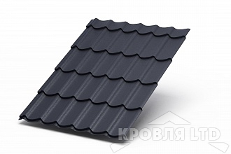 Профиль декоративный  Монтерра, VikingMP RAL 7024 мокрый асфальт, толщина 0,45