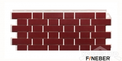 Фасадная панель FineBer Кирпич облицовочный Britt красный