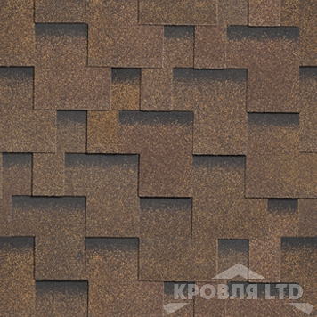 Гибкая черепица Шинглас серия Ультра коллекция Фокстрот цвет Дуб