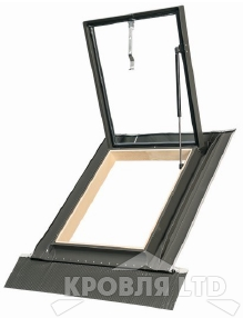 Окно-люк для выхода на крышу FAKRO WGI   46*55 в комплекте с универсальным окладом