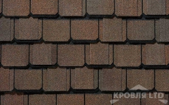 Гибкая черепица Certain Teed коллекция Grand Manor Shangle цвет Brownstone