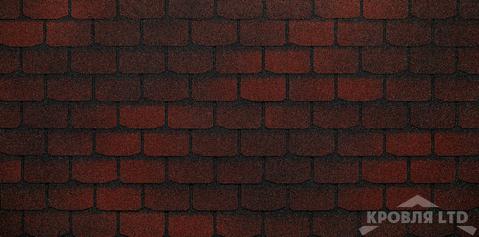 Гибкая черепица Дёке серия EURASIA коллекция Плитка цвет Красный