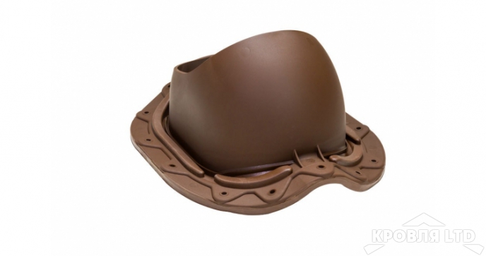 Основание для вентиляционной трубы Vilpe  MUOTOKATE 110-160 цвет шоколадный для металлочерепицы