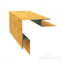 Планка угла внешнего сложного, под дерево Golden Dub, толщина 0,45