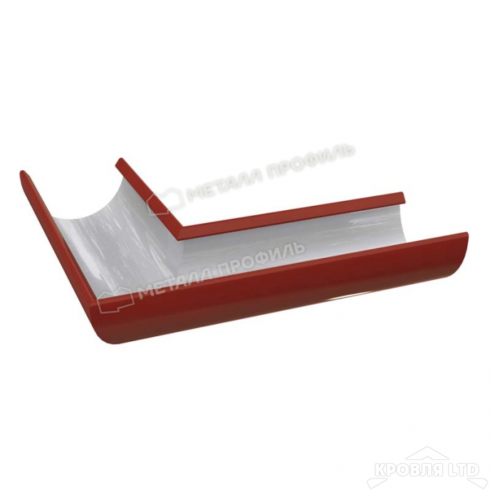Угол желоба Проект 185/150 Ral 3011 коричневокрасный