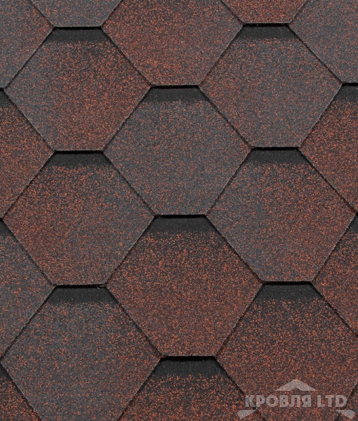 Гибкая черепица Roofshield  серия Classic коллекция Стандарт цвет Медный