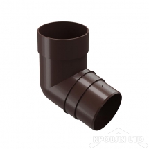 Колено трубы для водостока 72 град Деке Премиум  шоколад