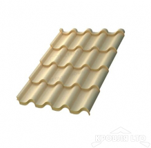 Металлочерепица Монтерроса- M , RAL 1015 Светлая слоновая кость, толщина 0,5