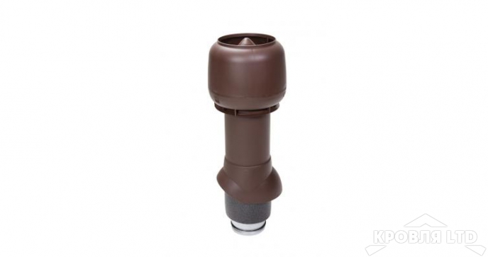 Вентиляционный выход Vilpe 125P/IS/500 цвет шоколадный