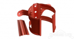 Кронштейн трубы на дерево Грендлайн 90мм RAL 8004 терракота