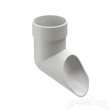 Наконечник трубы (отмёт) для водостока Деке Люкс  пломбир