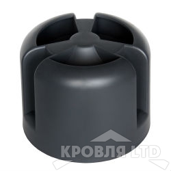 Колпак кровельный Krovent HupСap черный для труб Pipe-VT 110is