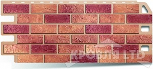 Фасадная панель Альта-Профиль Кирпич бежевый-КОМБИ