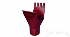 Воронка для водостока Грендлайн 125/90 мм RAL 3005 красное вино