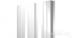 Штакетник П-образный А 0,45 PE RAL 9003 сигнальный белый