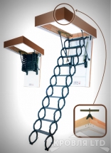 Металлическая термоизоляционная чердачная лестница FAKRO LST-В 60х80