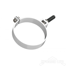 ТН ПВХ D125/82 ММ ХОМУТ ТРУБЫ УНИВЕРСАЛЬНЫЙ 140ММ БЕЛЫЙ Rall 9003