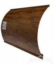 Сайдинг металлический "Одноволновый Венец" под дерево ПИХТА 3D