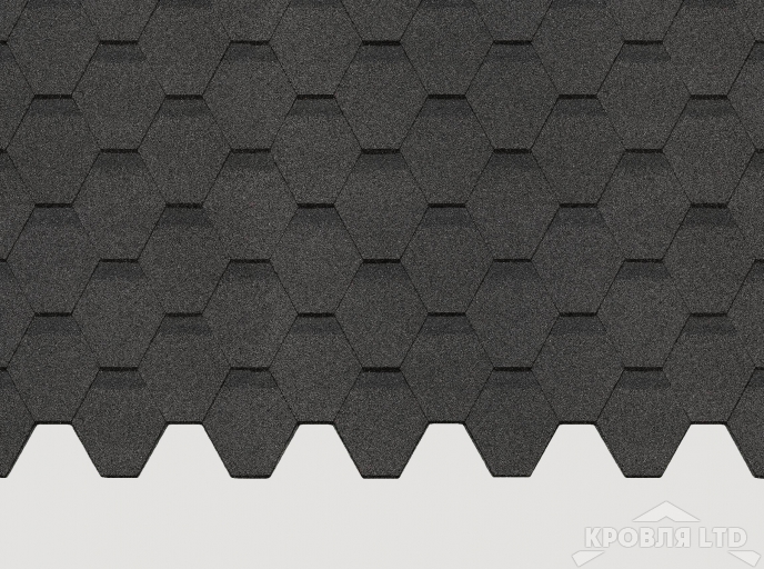 Гибкая черепица Дёке серия  EURAZIA Коллекция ШЕСТИГРАННИК цвет Серый