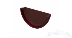 Заглушка желоба универсальная ПВХ Grand Line 120/87 Ral 8017 шоколад