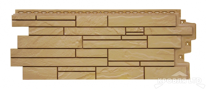 Фасадная панель Grand Line Скала Classic песочный