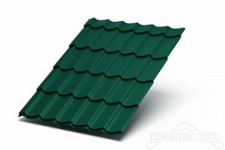 Металлочерепица Ламонтерра X, PURMAN RAL 6005 зеленый мох, толщина 0,5