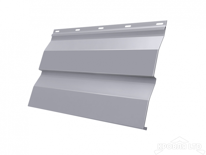 Сайдинг металлический Корабельная Доска, Полиэстер RAL 7004 сигнальный серый, толщина 0,45