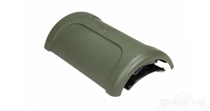 Коньковый элемент Vilpe PELTI - KTV/HARJA цвет зеленый для металлических кровель