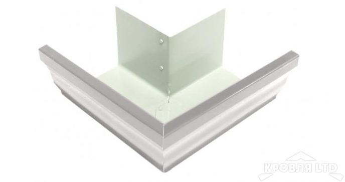 Угол желоба внешний Vortex 90гр 125мм RAL 9003 белый