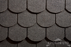 Гибкая черепица Икопал Сипласт коллекция Туазит Ожив цвет Графитно-серый