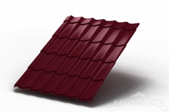 Металлочерепица Ламонтерра X, PURETAN RR 29 oксидно-красный, толщина 0,5